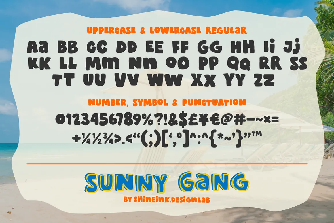 Sunny Gang - Quirky Typeface