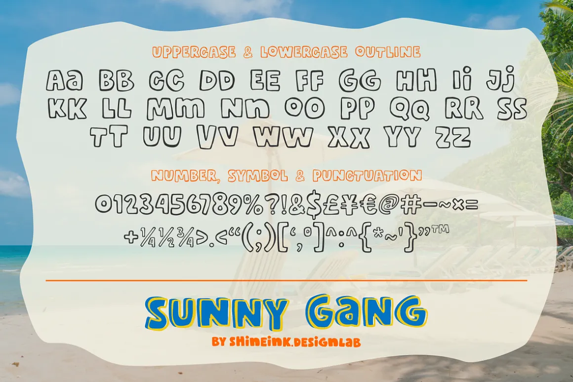Sunny Gang - Quirky Typeface