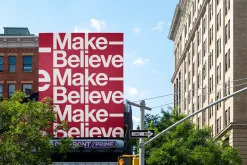 Sunny outdoor urban billboard mockup