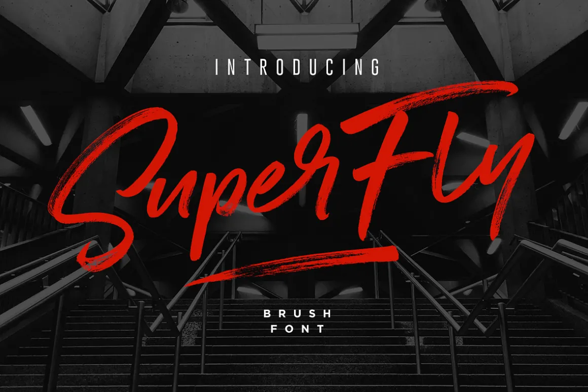 SuperFly Brush Font