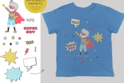 Super Hero Boy cliparts & patterns