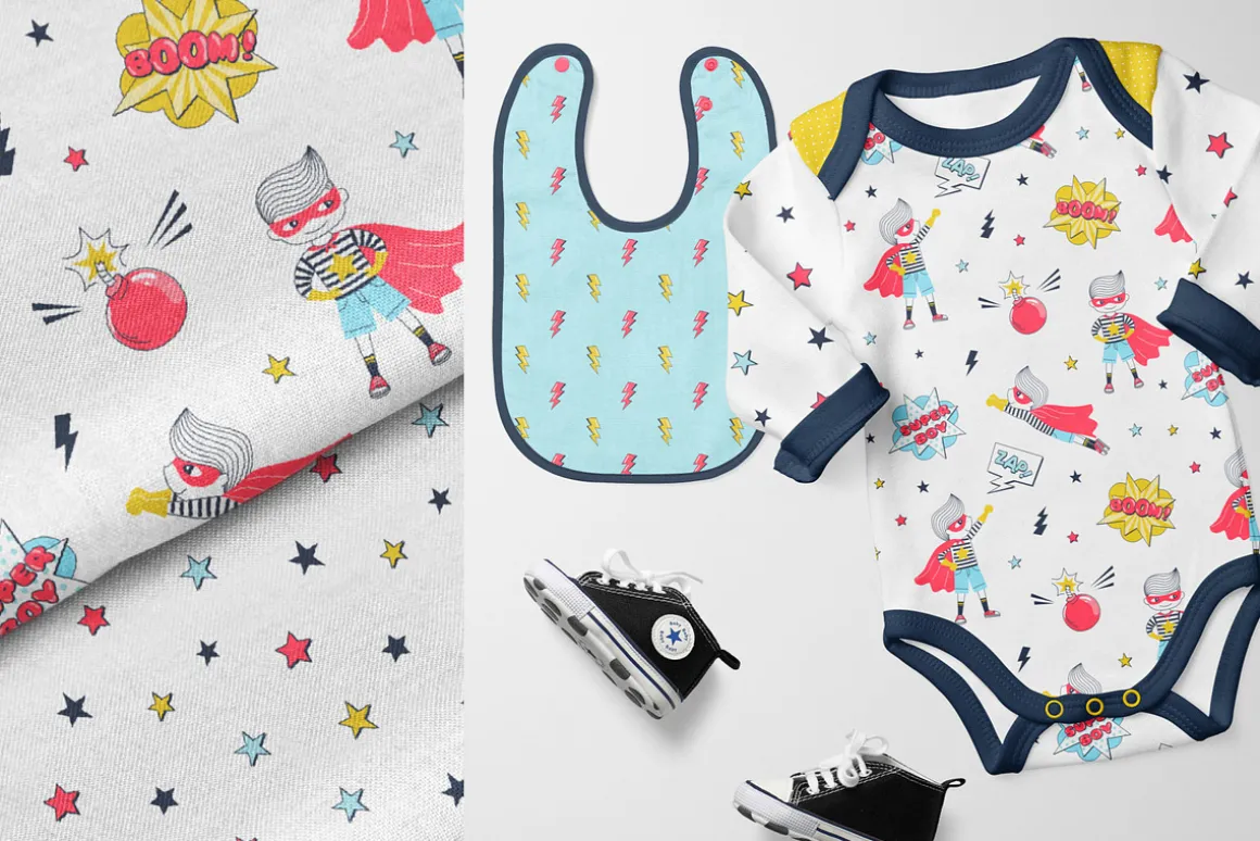 Super Hero Boy cliparts & patterns