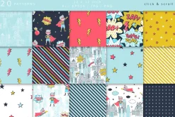 Super Hero Boy cliparts & patterns