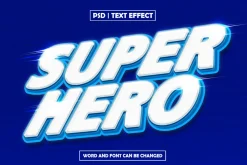 Super hero text effect