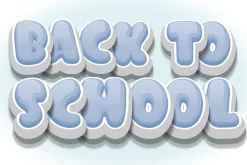 Super Kids - Bubble font - Blue