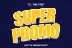 Super promo 3d text effect