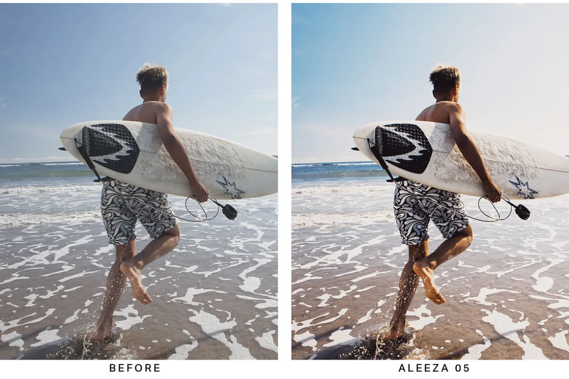 20 Surfer Lightroom Presets and LUTs