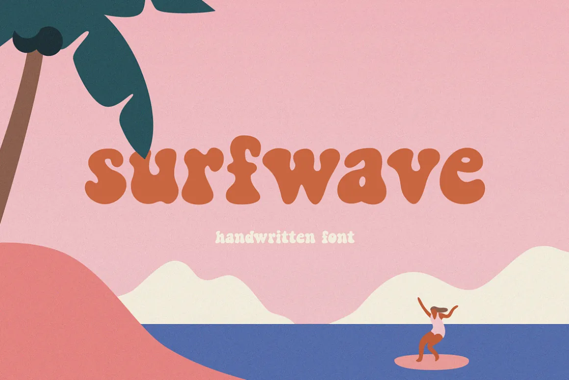 Surfwave | Handwritten font