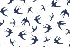 Swallow bird pattern.