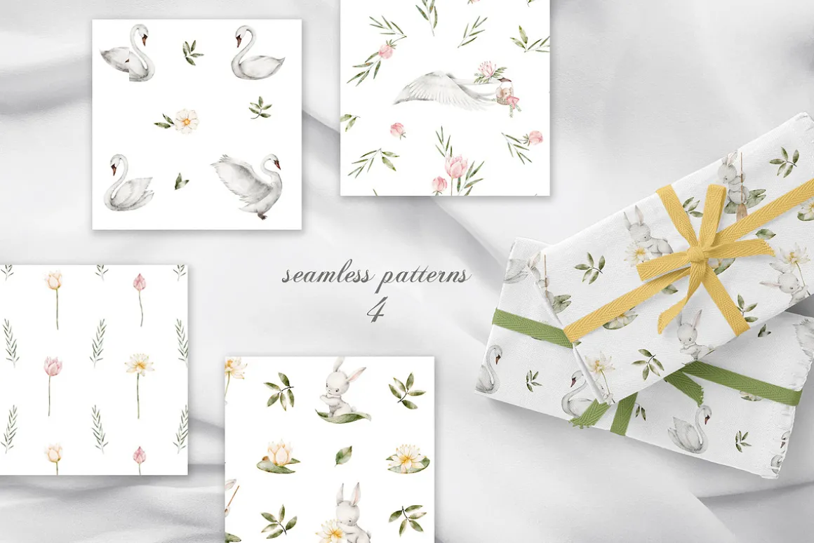 SWAN LAKE watercolor set