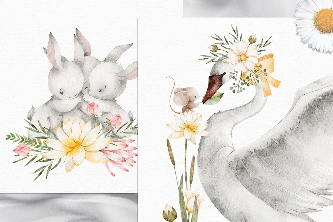 SWAN LAKE watercolor set