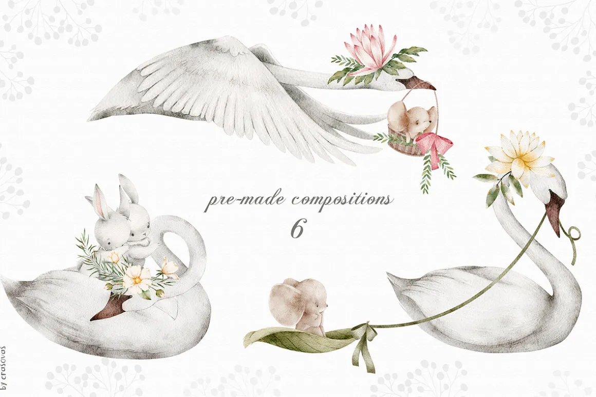 SWAN LAKE watercolor set