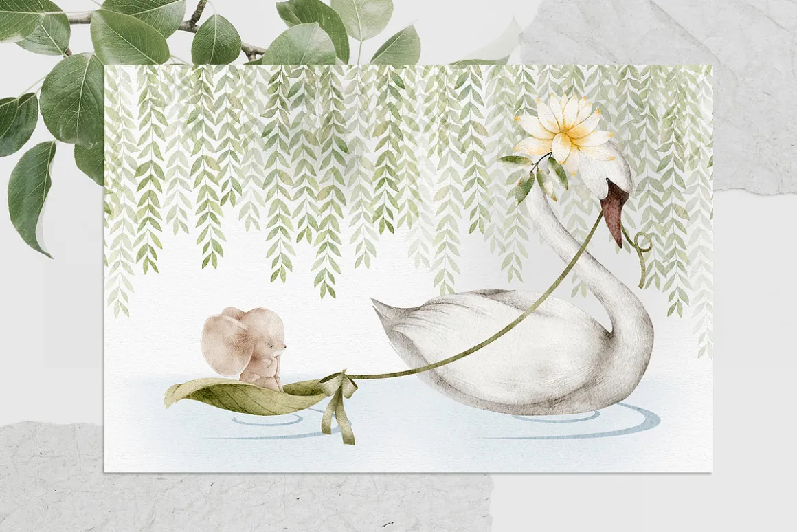 SWAN LAKE watercolor set