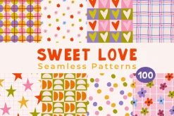 Sweet Love Seamless Patterns