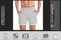 Swim Trunks Mockup PSD