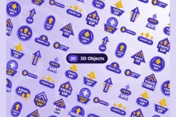 Swipe Up 3D Icons