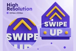 Swipe Up 3D Icons
