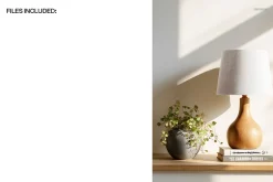 Table Lamp with Shade Mockup