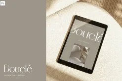 Tablet Mockup | Bouclé 008