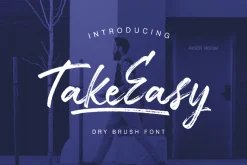 TakeEasy Brush Font