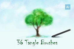 Tangle Brushes for Adobe Illustrator