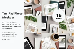 Tan iPad Photo Mockup Bundle