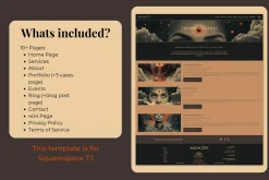 Tarot Squarespace Website Template