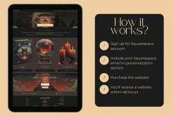 Tarot Squarespace Website Template
