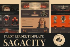 Tarot Squarespace Website Template