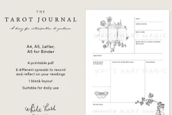 Tarot journal - Botanical theme