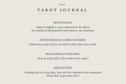 Tarot journal - Botanical theme