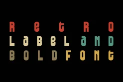 Taruyog - Retro Label Font