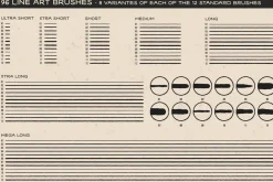 Tattoo Art Brushes for ILLUSTRATOR