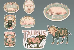 Taurus Digital Sticker Set