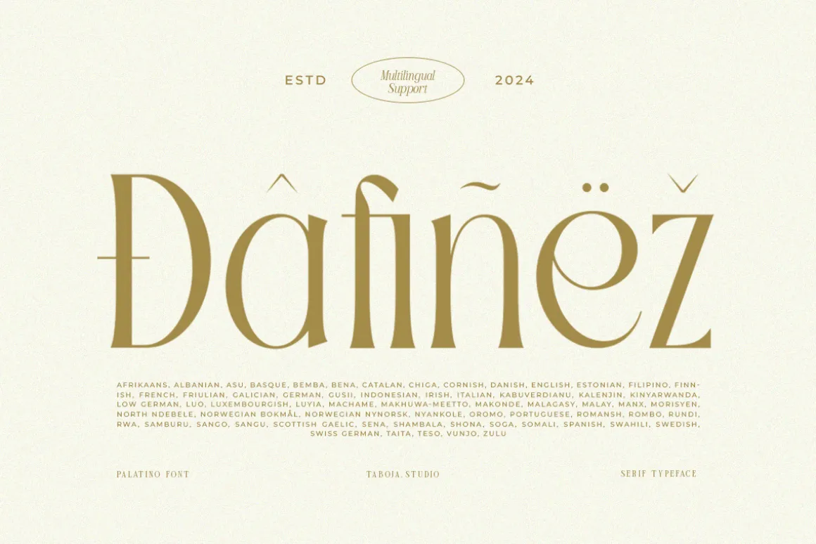 TBJ Palatino Stylish Serif Font