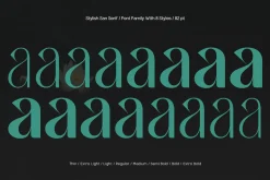 TBJ Milky – 8 Styles Boldly Sans