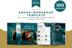 Teal Chic Complete Template Canva