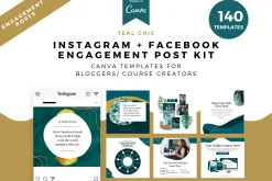 Teal Chic Complete Template Canva