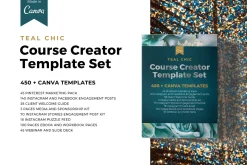 Teal Chic Complete Template Canva