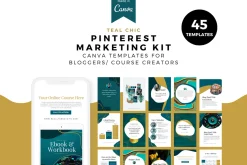 Teal Chic Complete Template Canva