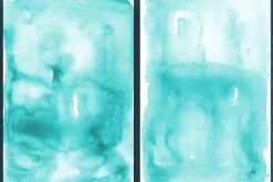 Teal Ombre Watercolor Backgrounds