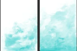 Teal Ombre Watercolor Backgrounds