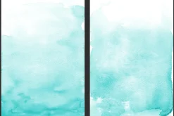 Teal Ombre Watercolor Backgrounds