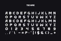 Techire - Techno & Digital Font