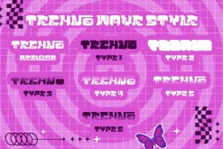 Techno Wave - Y2k Style Font