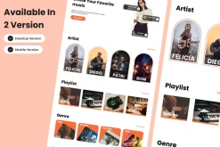 TempoTrack - Music Player Landing Pa