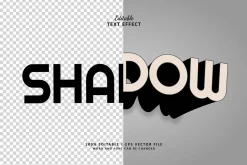 Text Effect Long Shadow