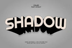 Text Effect Long Shadow