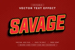 25 Text Effects Bundle | EPS Vector