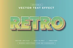 25 Text Effects Bundle | EPS Vector